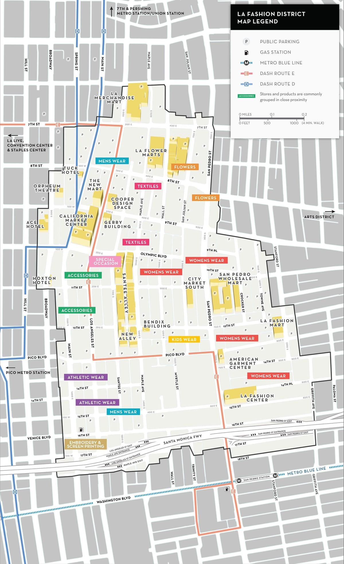 地图的商店洛杉矶