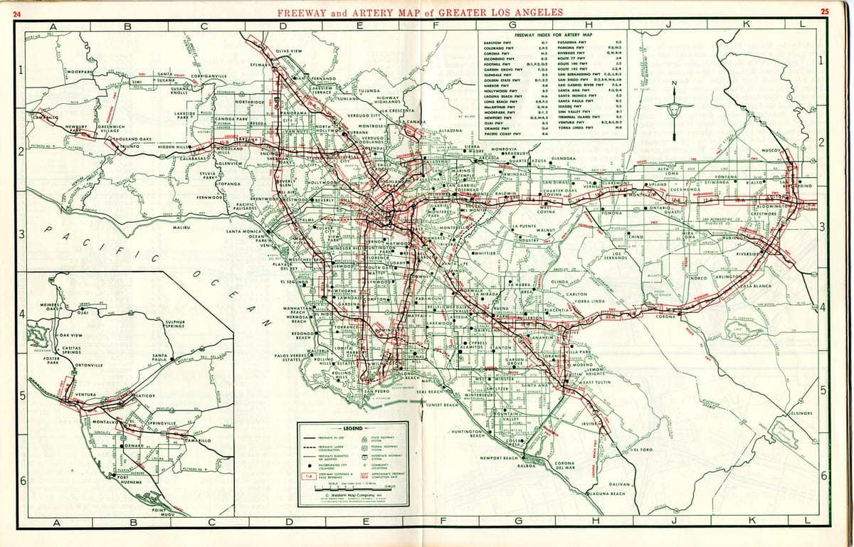 地图洛杉矶地图1940年