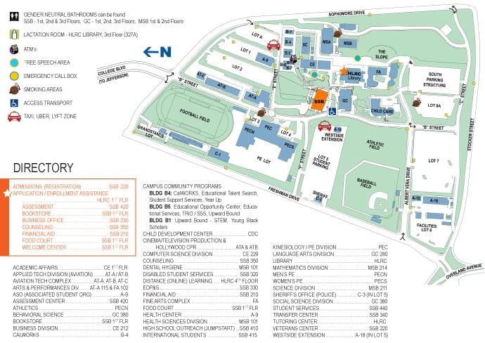西洛杉矶大学地图