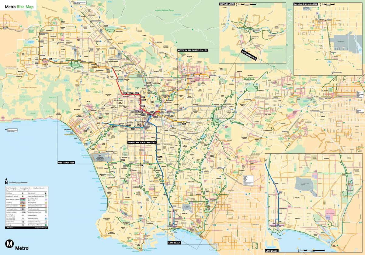 洛杉矶地图自行车