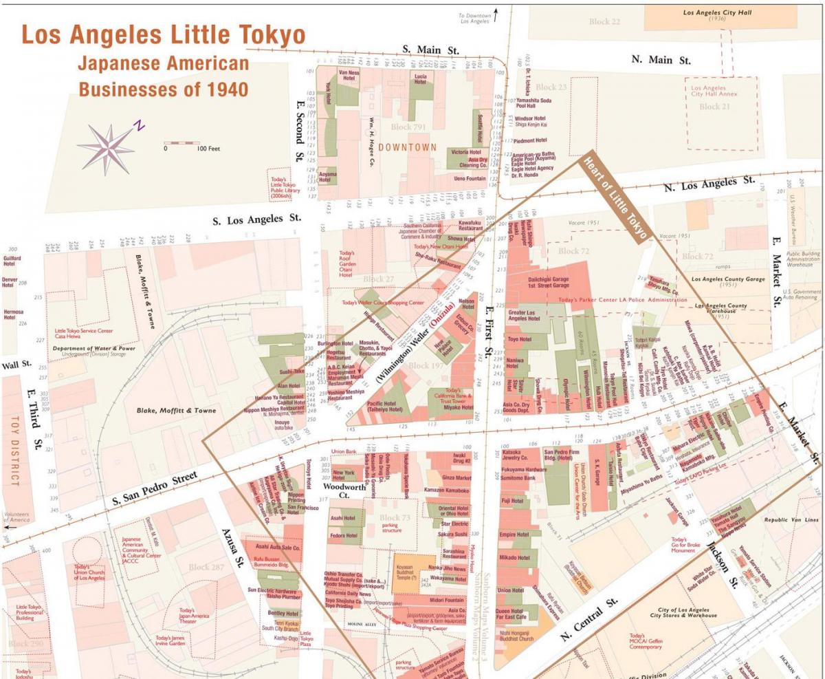 地图的小东京洛杉矶