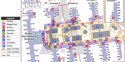 洛杉矶机场的地图