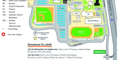 洛杉矶港大学地图