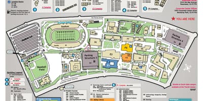 东洛杉矶大学校园地图