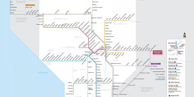 洛杉矶的地铁图