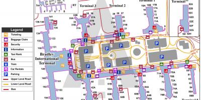 拉国际机场的地图