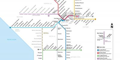 洛杉矶未来的地铁图