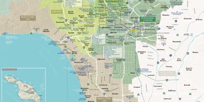 洛杉矶国际机场的地图