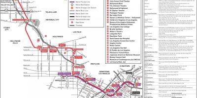 LA地铁紫线地图